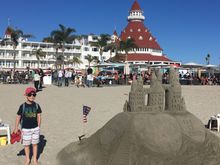 Sand castle at Coronado Beach