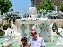 First time she agreed to have her picture taken with me, although she was a bit reluctant. That was as close as I felt I could sit next her. 