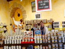 Sarlat, foie gras epicenters, but it doesn’t wow us.