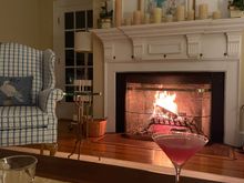 Cosmos by the fire. 
