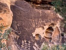 These petroglyphs are apparently 1000 years old.