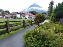 View from restaurant in Farchant