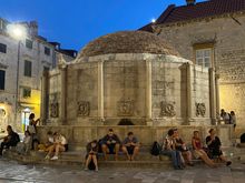Large Onofrio fountain, end of Stradun, near Pile Gate. 