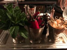 Bar garnishes at Dean Street Townhouse 