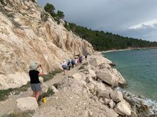 Then we did a one hour hike into Makarska to work off lunch and gelato and pastries! 22,900 steps today!