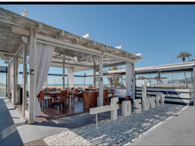 Looking toward the beach in Castelldefels