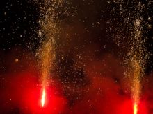 It was as exciting as any stage production or concert anywhere. I thought to myself, "WELL-DONE BARCELONA!" It was then necessary to search for gaps in the crowd in order to squeeze onto the actual street location of the coming Correfoc procession. No easy task.