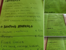 Handwritten menus from 2017.  I'll upload 2024 menus in a minute.