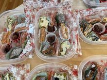 The candy layer which is on the bottom of the boxes