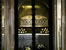 His supposed remains in the Cathedral 