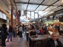 The food hall upstairs at the Mercato Centrale