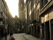 We walked to the market during the atmospheric early morn.