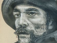 Classy artist Flore Betty's monochrome fishermen portraits were splashed (heh heh) all across her wonderful window display. man, was she ever talented! There were many shops here who displayed artistic capability. Betty's business neighbor showed their opening hours meticulously hand-drawn/printed across black slate.