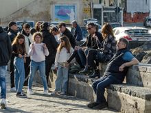 Returning back down and then across the bridge during the golden hour will guarantee visitors the chance to see local Ischiatani taking it easy. Just behind this crowd is the very modest local Museum del mare (of the sea).