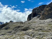 View towards Rifugio Franz Kostner