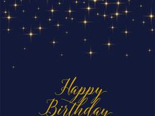 Congratulations and Many More Happy Returns to Come. 