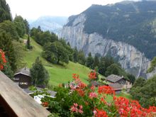View from balcony, Hotel Alpenrose