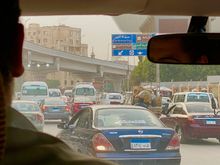 Approaching Giza - this doesn’t really capture how bad the traffic can be