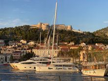 The fortress on the hill - taken the day we left Split