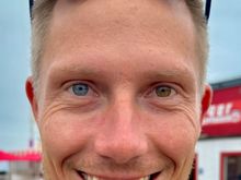 Have never seen a human being with two different colored eyes! He’s from Slovenia.