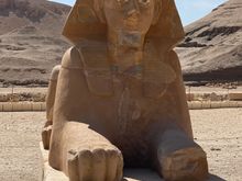 Statues once lined the walk