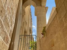 Entry to the apartment building