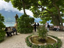 Villa del Balbianello - exquisite 18th century residence last owned by Guido Monzino, an Italian explorer. He gave his villa to Italy in 1988. This is where we waited for our tour guide.