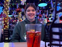 DGD and her Shirley Temple.