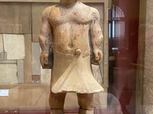 Statue of dwarf. in the old kingdom, people with dwarfism often held high social status
