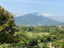 Morning view, looking toward the mountains