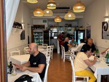 Interior of Ristorante Scala...we ate on the terrace which they told us would be cooler; it was fine but temps are in the 90sF