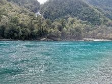 The falls are across the river 