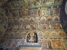 The Moldovita Monastery ceiling