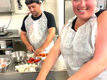 We took a pasta making class