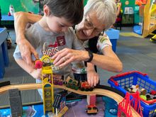 But they also have an extensive playroom, which was his favorite.