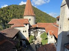 The courtyard of Bran Castle