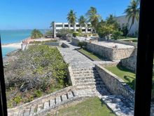 We stopped to check out a hotel called Tucon Siho Playa, just south of Seybaplaya. It's huge hotel, had a nice little beach, pool, big restaurant and it was completely empty.  Couple of staff and the cast from the Shining.