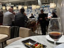 Interior of bar area, taken from my table next to the window; this area was full by the time I left about 10pm. Next stop:  Ice cream at MITO, a few steps away!!