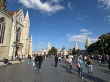 Matthias Church on the left and the Fishermen's Bastion on the right