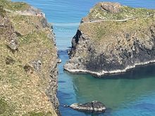 Carrick-a-Rede Ropebridge from Portaneevy Viewpoint
