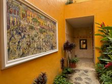 Out door shower and bathroom off of the suite