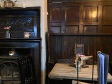 Interior of pub, description below .