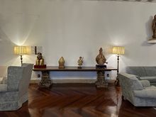 Vignette from lobby area;  just one of many spaces that invite relaxing for guests of the Parador