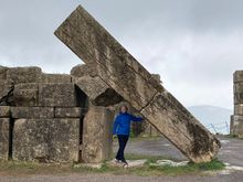 Remains of the Arcadian Gate, an ancient portal


