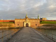 Entrance gate to Kronborg Castle (aka Elsinore castle in Hamlet)