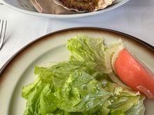 Green salad, with Volandeira in the rear