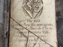 All around the Cathedral are floor plaques. Susanna here died in 1673, because of the water table here, there aren't any remains in the floor, the are for commemoration. 