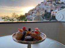 Treats sent to our hotel room in Positano as an apology by management because of noisy guests next door the night before.