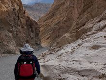 Start of hike into Mosaic Canyon