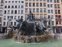 Bartholdi Fountain on Place des Terreaux